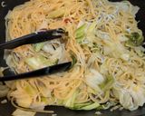 【ワンパン】しらすキャベツペペロンチーノ作り方10写真