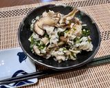 食物繊維たっぷり♪きのことツナのわかめごはん✨作り方8写真