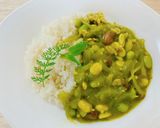 カラスノエンドウのグリーンカレー作り方5写真