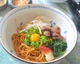 市販のなま醬油ラーメンで油そば作ってみた作り方6写真