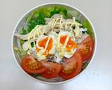時短&節約☆会社ランチ用の茹で鶏サラダ♪作り方4写真