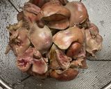 花椒辣醤が効いてる鶏肝とゴボウの甘辛煮♫作り方2写真