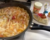 鶏胸肉とマカロニのチーズトマト煮作り方6写真