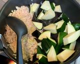夏野菜のとり野菜みそ丼作り方3写真