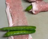 シャキッと絹さやの豚肉巻き♪作り方4写真