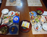 お揚げと小松菜と舞茸の練りごま味噌汁作り方6写真