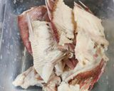 鯛のアラ汁（コンソメ味）作り方1写真