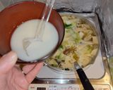 白菜・海老・キノコのかき玉中華スープ作り方4写真