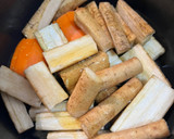 甘め☆ぶっといごぼうと人参のきんぴら作り方1写真