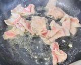 簡単♪豚バラとトマトのガリバタ醤油作り方3写真