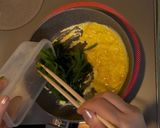 ほうれん草たまご炒め　お弁当おかず作り方6写真