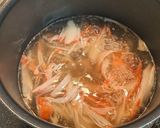 卵とカニカマのあんかけおだしうどん作り方5写真