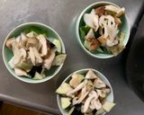 根菜茄子白菜レモン味噌デミ味温野菜サラダ作り方14写真