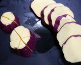 簡単！さつまいもとキャベツのお味噌汁作り方1写真