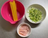 スパゲッティサラダ作り方1写真