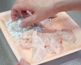 【むね肉でもやわらか】のり塩チキン弁当作り方3写真