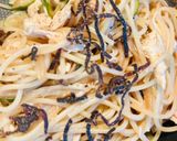 コク旨、鶏ささみとズッキーニのバター醬油パスタ作り方5写真