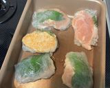 ささみと大葉チーズの焼き生春巻き作り方3写真