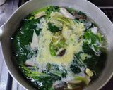 ほうれん草と椎茸の鶏ガラだしスープ作り方5写真