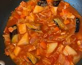 おかんレシピ𓀤𓀣ワンパン野菜だらけのトマトパスタ作り方2写真