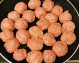 簡単！揚げない！甘酢肉団子作り方3写真