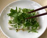 【カルシウム】豆腐と水菜のサラダ作り方2写真