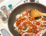 フレッシュトマトとベーコンのパスタ作り方5写真