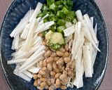 オクラと山芋と納豆のぶっかけそうめん作り方6写真