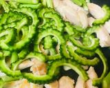 鶏肉とアスパラ＆ゴーヤーのチーマヨ炒め作り方2写真