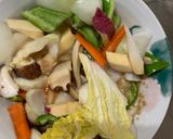 お一人様梅チャップ味根菜たっぷり野菜炒め作り方15写真