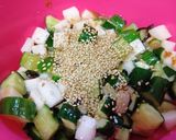 夏の常備菜❣ 長芋ときゅうりの梅肉和え作り方4写真