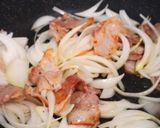 新玉ねぎたっぷりの生姜焼き丼作り方3写真