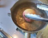 鯵のカルパッチョ 桃とチーズのソース作り方3写真