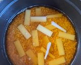 ストウブ鍋で⭐︎切り餅を使ったおかかおこわ作り方4写真