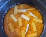 ストウブ鍋で⭐︎切り餅を使ったおかかおこわ作り方4写真