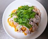 水菜と豚しゃぶのカレーパスタ作り方8写真