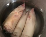 臭みナシ！旨辛しょうゆ豚足作り方1写真