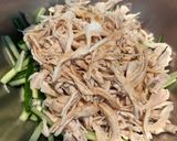 レンジで作る鶏むねとキュウリの中華和え作り方7写真