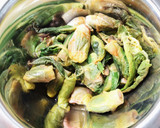山菜イタドリのサシボと薄揚げの煮物作り方1写真