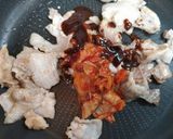 簡単今夜の夕飯！もやし豚バラキムチ炒主菜作り方6写真