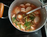 カブとベーコンのトマトスープパスタ作り方8写真