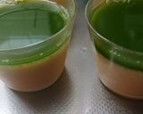 プリンの上に抹茶ゼリー作り方6写真