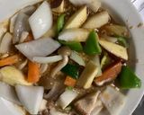 お一人様洋風梅レモン味根菜たっぷり野菜炒作り方15写真