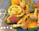 秋野菜たっぷり♪甘辛炒め作り方4写真