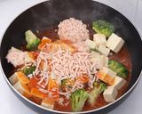 海鮮スンドゥブ、ブロッコリー豆腐麻辣炒め作り方1写真