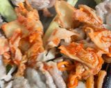 簡単 なす豚キムチ丼作り方3写真