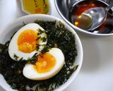 簡単！韓国風煮たまご丼作り方1写真