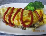 たっぷり具の入ったオムレツ😋作り方5写真
