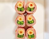 お弁当に！ヤングコーンのお花ベーコン巻き作り方8写真