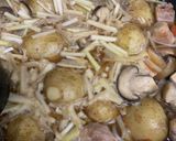 豚角切りと大根の皮の煮物作り方4写真